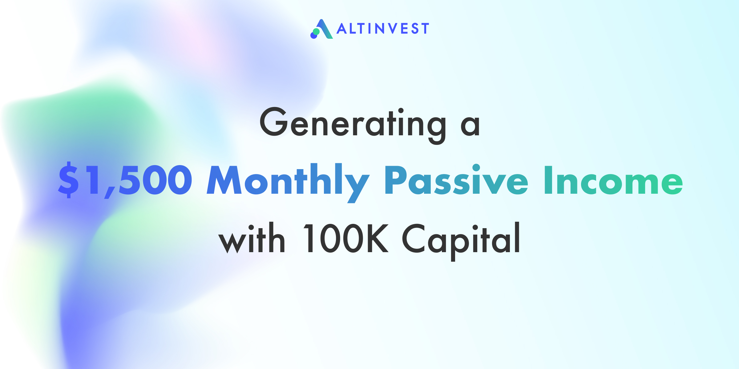 AltInvest Blog - Generating a $1,500 Monthly Passive Income with 100K ...
